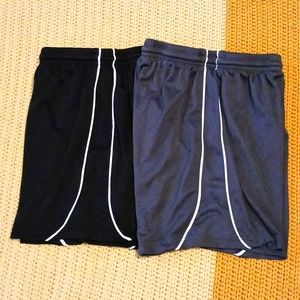 BCG Boys Shorts (2) Black & Gray 10/12 M